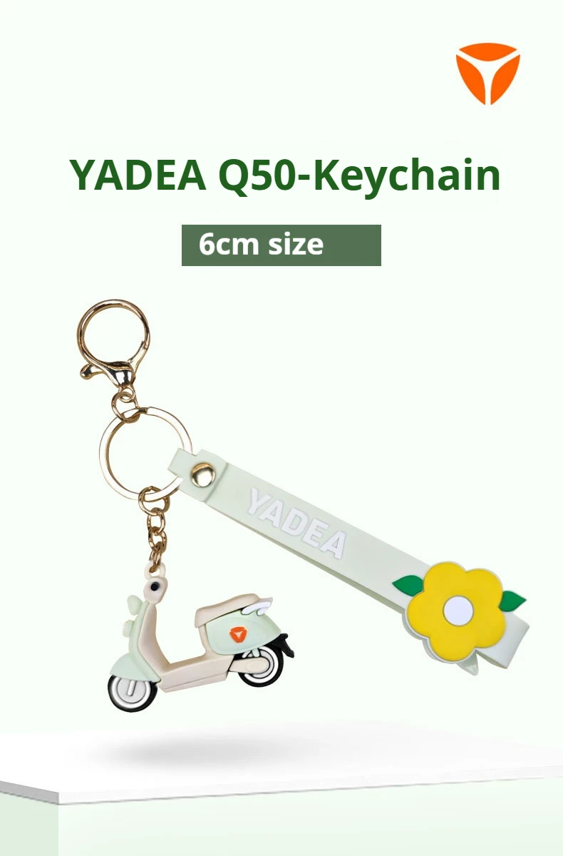 YADEA Q50 Miniature Scooter Keychain - Cute Collectible Model Accessory for Scooter Fans, Gift for Kids & Adults (Decorative PVC