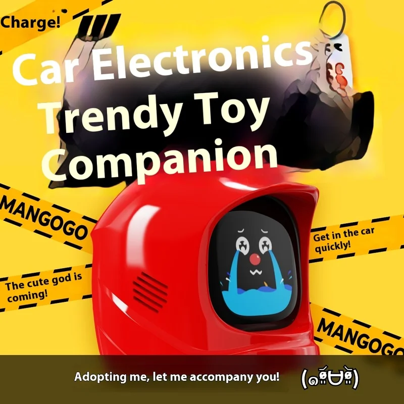 Mangogo Car Accessories Custom Cute Intelligent in Car Virtual Pet Toy Fashion Intelligent Robot Emoji Companion Toy Doll Gift
