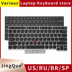 Teclado ruso de EE. UU. Para portátil Lenovo Thinkpad E480 L480 L380 T480S L390 L490 T490 E495 S2 T14 E485 E490 T495 R480 01YP320