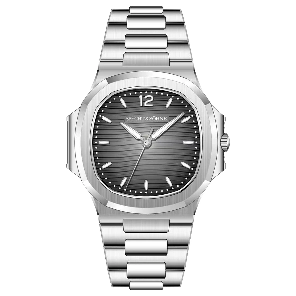 Specht & Söhne Neu eingetroffene Herrenuhr Roségold 5711 Klassische Sportuhren Ultradünner Edelstahl Saphir 50 m wasserdicht