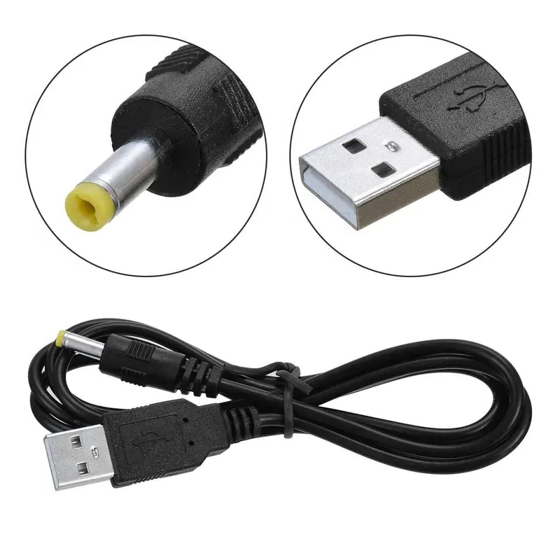 1m 5V USB A do DC kabel do ładowania przewód zasilający dla Sony PSP 1000/2000/3000 kabel do ładowania USB ładowania danych kabel do Sony