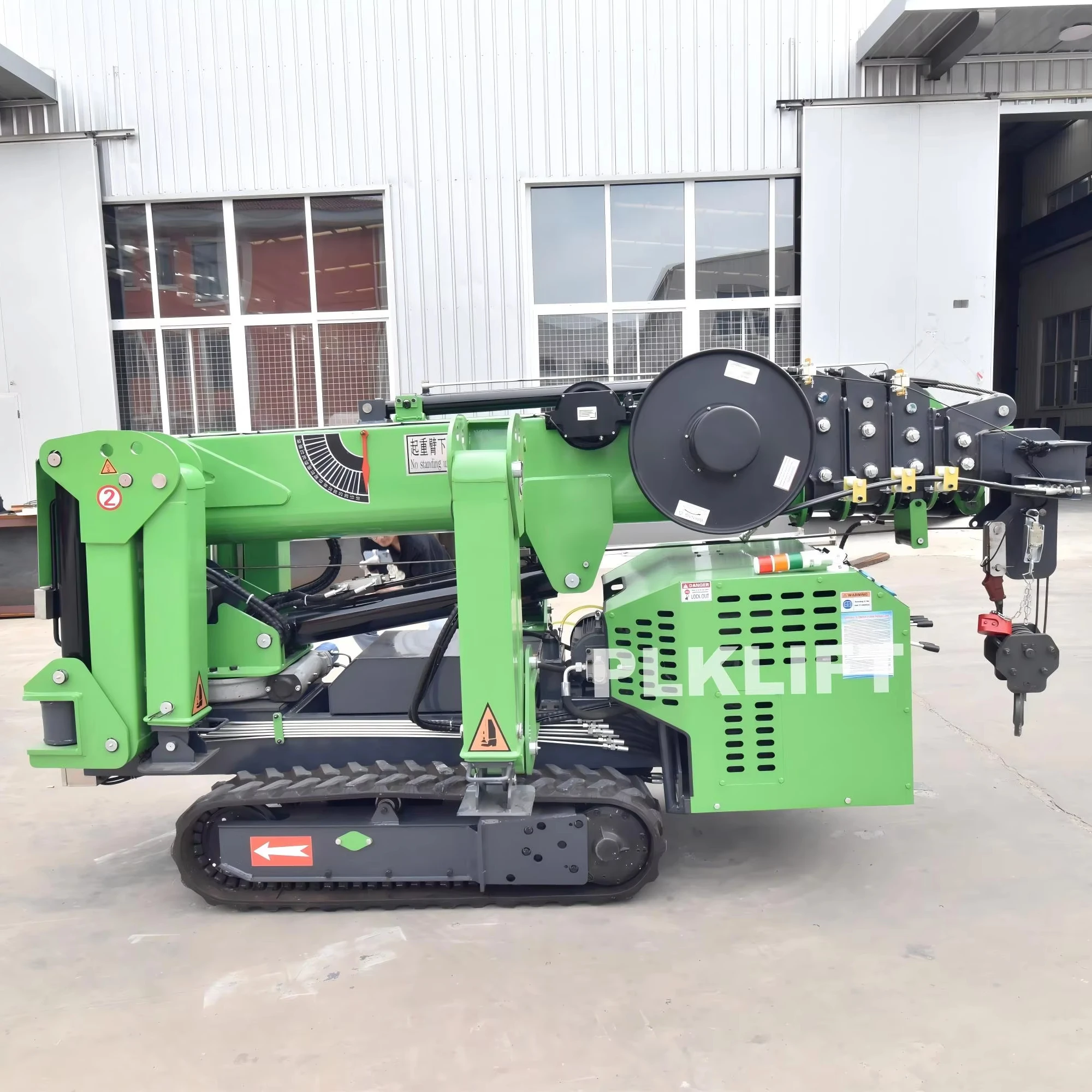 Diesel Powered Spider Crane with Yanmar Engine 25m Lifting Height for Lifting Generators Skyscraper Mechanical Floors Machine