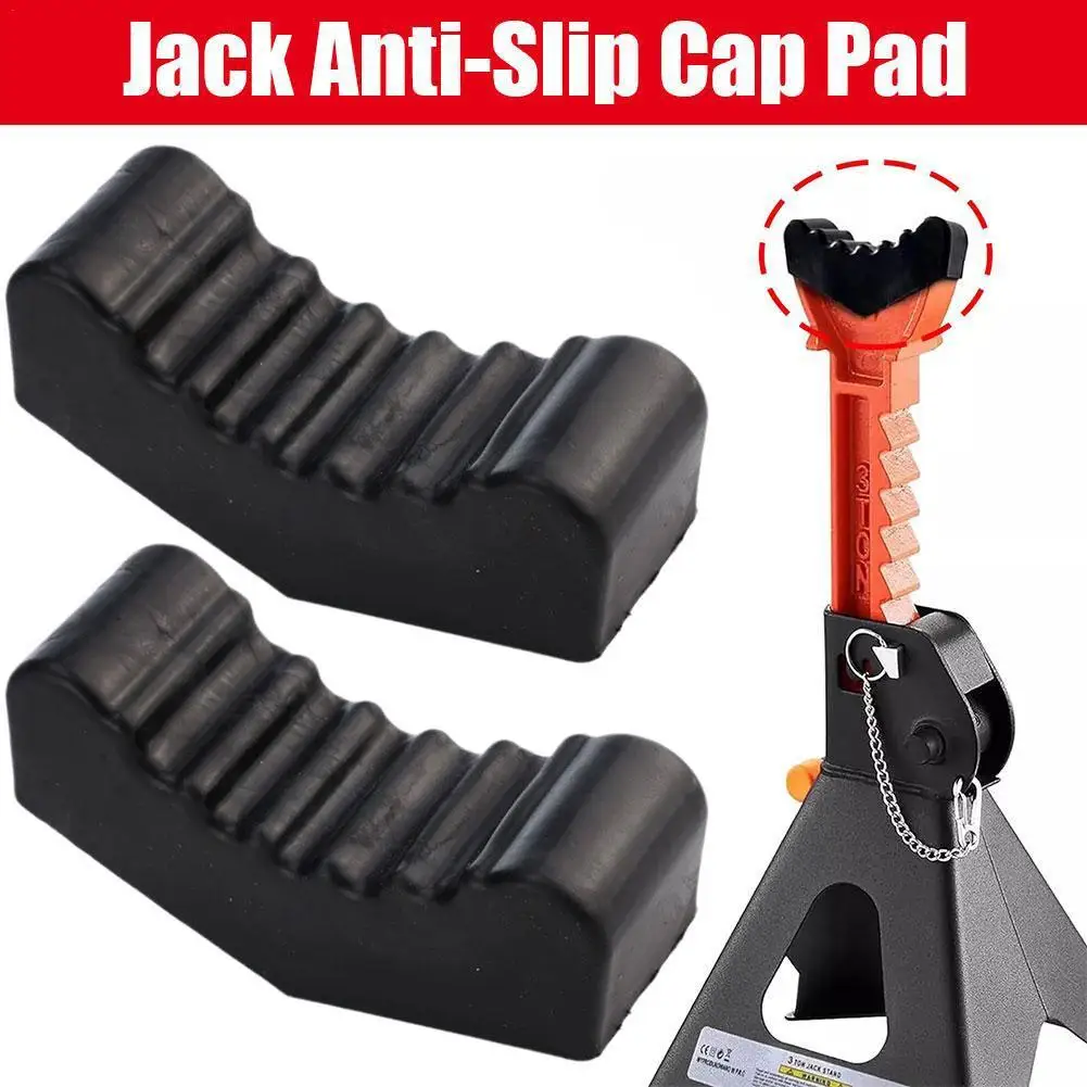 2pcs Car Slotted Lift Jack Stand Rubber Pad Floor Adapter Rail Grip Repair Pads 6ton Pinch Lifting Universal Tools Frame Safety