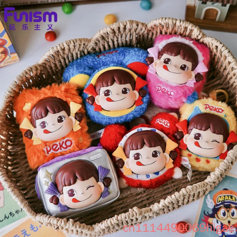 FUNISM Genuine Peko Memory House Series Vinyl Plush Blind Box Bag Pendant Toy Doll Action Anime Ornaments Birthday Surprise Gift