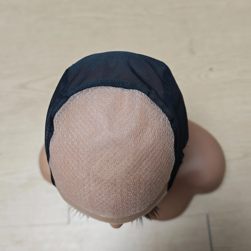 Durable 6x6 Double-layer Diamond Mesh Lace Cap, A Wig Accessory Tool For Creating The Forehead Of A Wig, Lightweight, Breathable