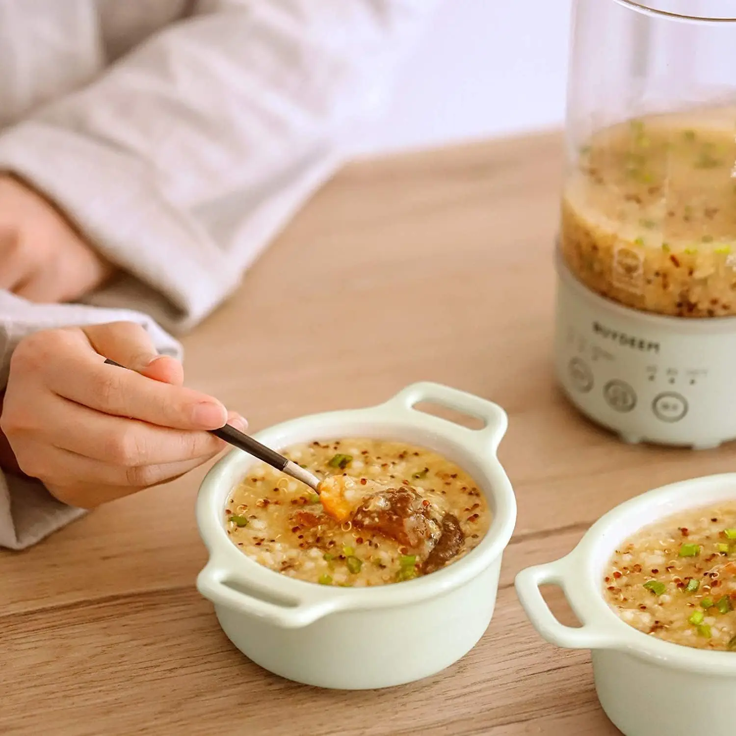 BUYDEEM K313 Travel Electric Kettle, Mini Healthy-Care Beverage Kettle, Tea Maker with Heat Resistant DURAN® Glass & Durable