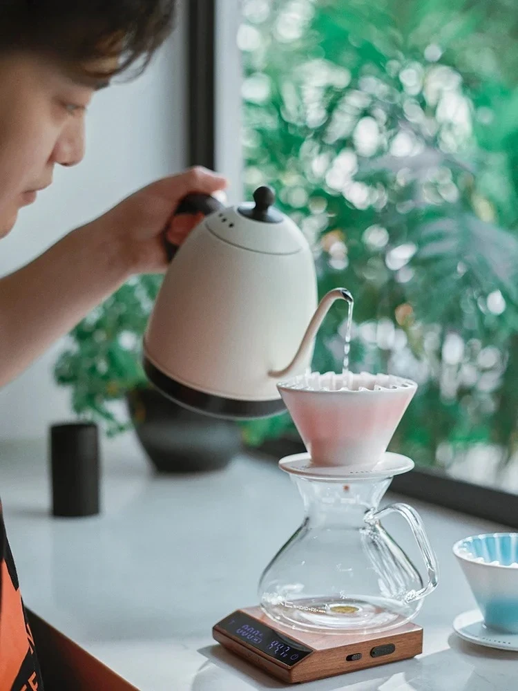 

Gradient Color Coffee Filter Cup Ceramic Wave Coffee Dripper Brew Drip Filter Type Coffee Utensils
