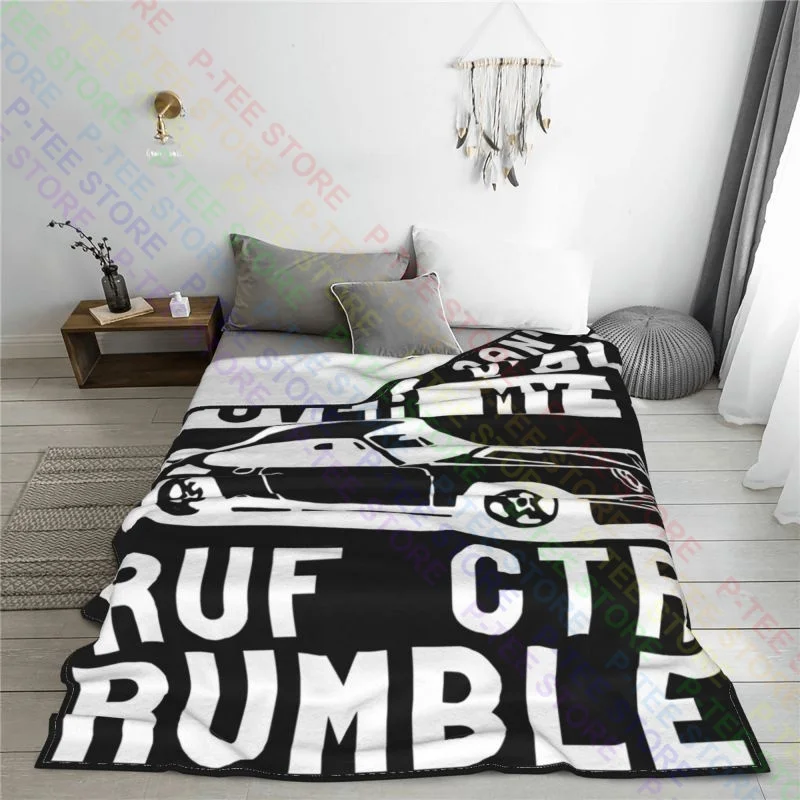 1987 Ruf Ctr Can'T Hear You Over My Car Rumble Worn Look Blanket Shaggy On The Sofa Bedding Supply