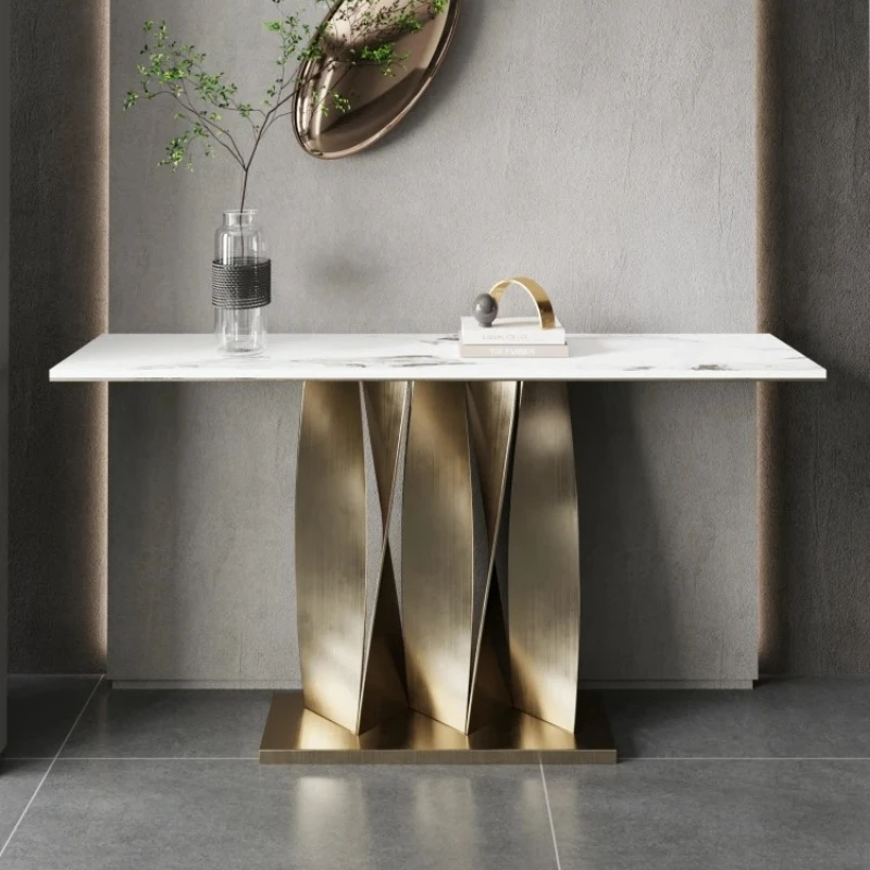 

Classic Office Table Minimalist Hotel Garden Living Room Table Metal Nordic Gold Tavolino Soggiorno Luxuryo Hallway Furniture