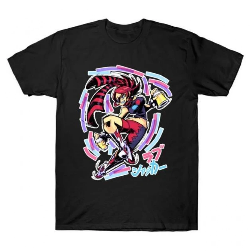 

0409 Jet Set Radio Cute Video game Gift t shirt for Anime lover Short Sleeve Graphic Tee Y2K clothes All size cartoon Tops