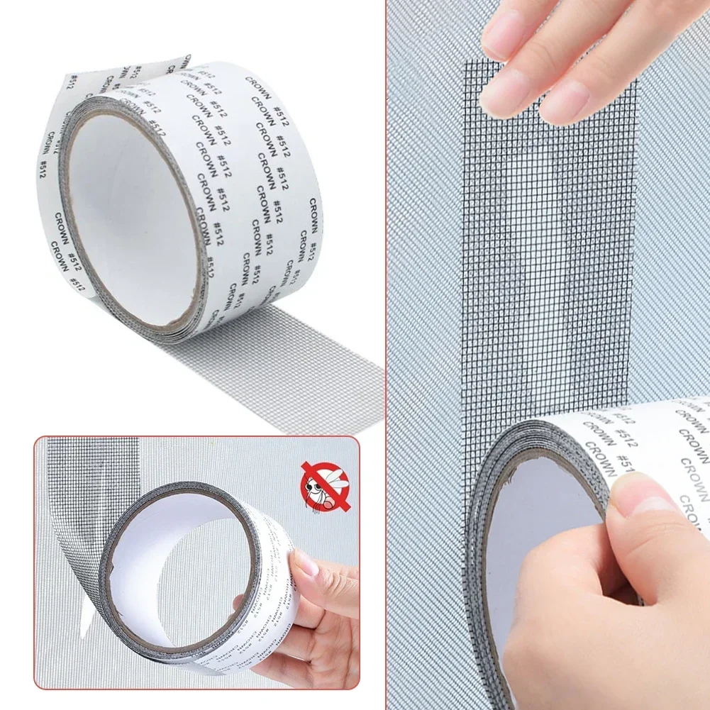 Strong Self Adhesive  Repair Tape Window Net Screen Repair Patch Covering Up Holes Tears Anti-Insect Mosquito Mesh