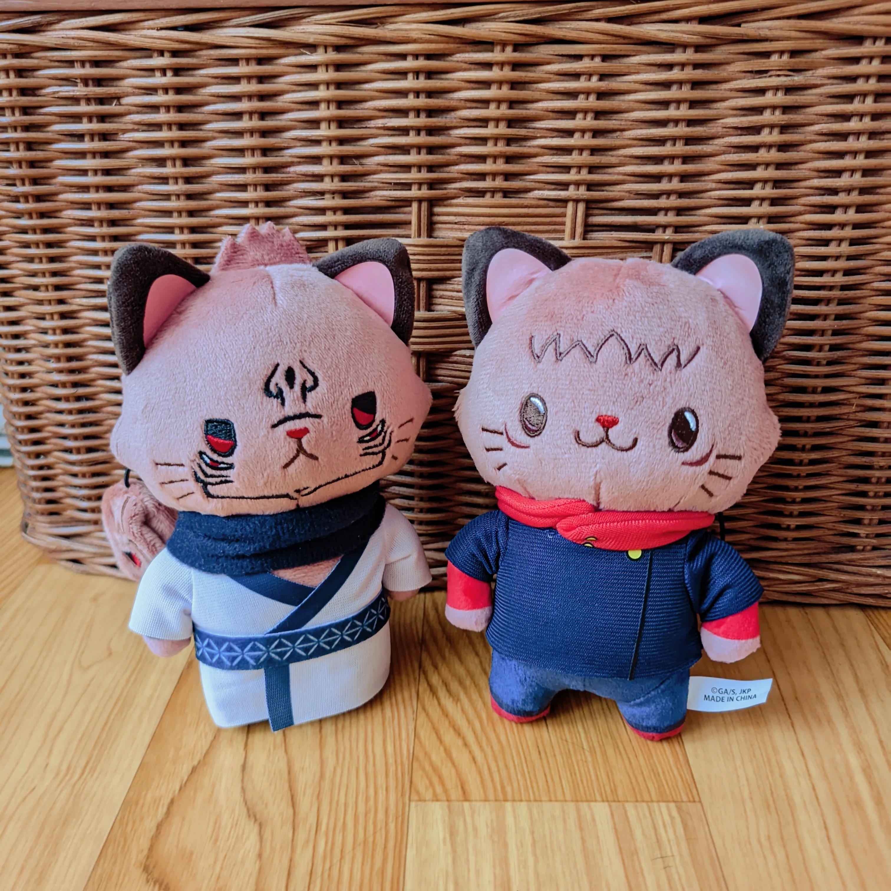 Jujutsu Line Figre Gegenseitige Hilfe Satoru Shimo zu Win Fushiguro Megumi Housey Teetrinken Satoru Katze Push Toy Anime Periperhal Ka R und Sound und Y Technique ft