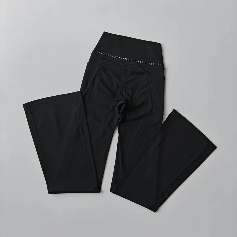 Hochgeschnittene Yoga-Hose für Damen, Mikro-Stretch, Fitness, Gym, Laufen, Po-Formend, Hüftliftend, Schlankmachende Leggings – Detail 19