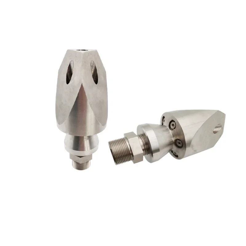 

Customized Stainless Steel High Pressure Sewer and Drain Cleaning Nozzle, Sewer jetter rotating nozzle