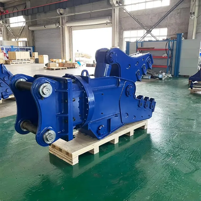 Excavator Mounted Hydraulic Rotating Demolition Pulverizer For Reinforced Concrete Crushing 25-35 Ton Excavators 830mm Max