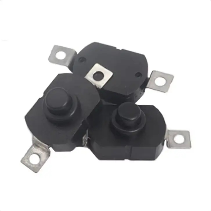 【30-5PCS】1712-KD Push Button Switch 1712KD Flashlight Switch LOCK 17X12X9.5MM Table Lamp Switch Flashlight Button Switch ON-OFF