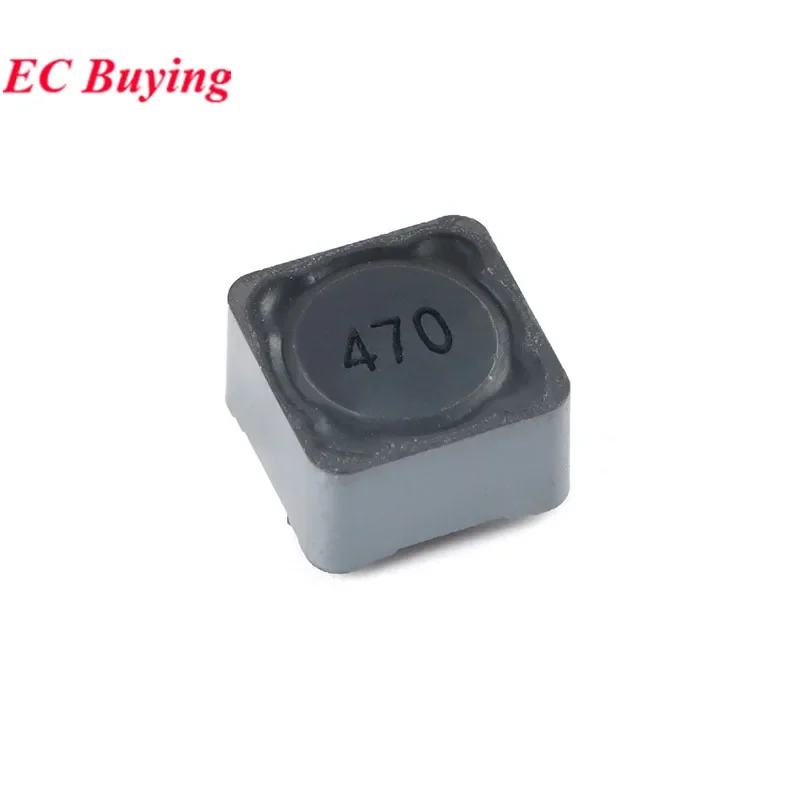 5Pcs/lot 1207 Wire Wound Chip SMD Power Inductor 47uH 470 Inductance 12.5x12.5x8mm SWRH1207B-470MT