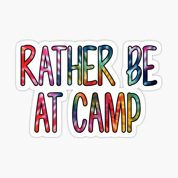 Скорее быть в лагере галстук краска 5 шт. наклейки для дома комната искусство гостиной бутылки для воды бампер фон