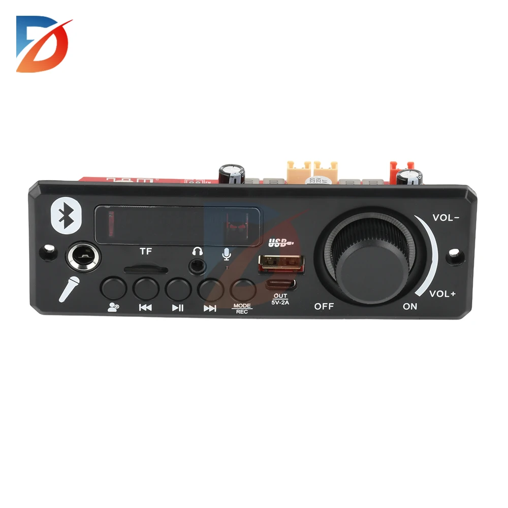 Picture 6: DC 12V Decoder Board Module with LCD Display and Remote Control Car Bluetooth MP3 Amplifier Decoder Board 2*80W FM Audio Decoder