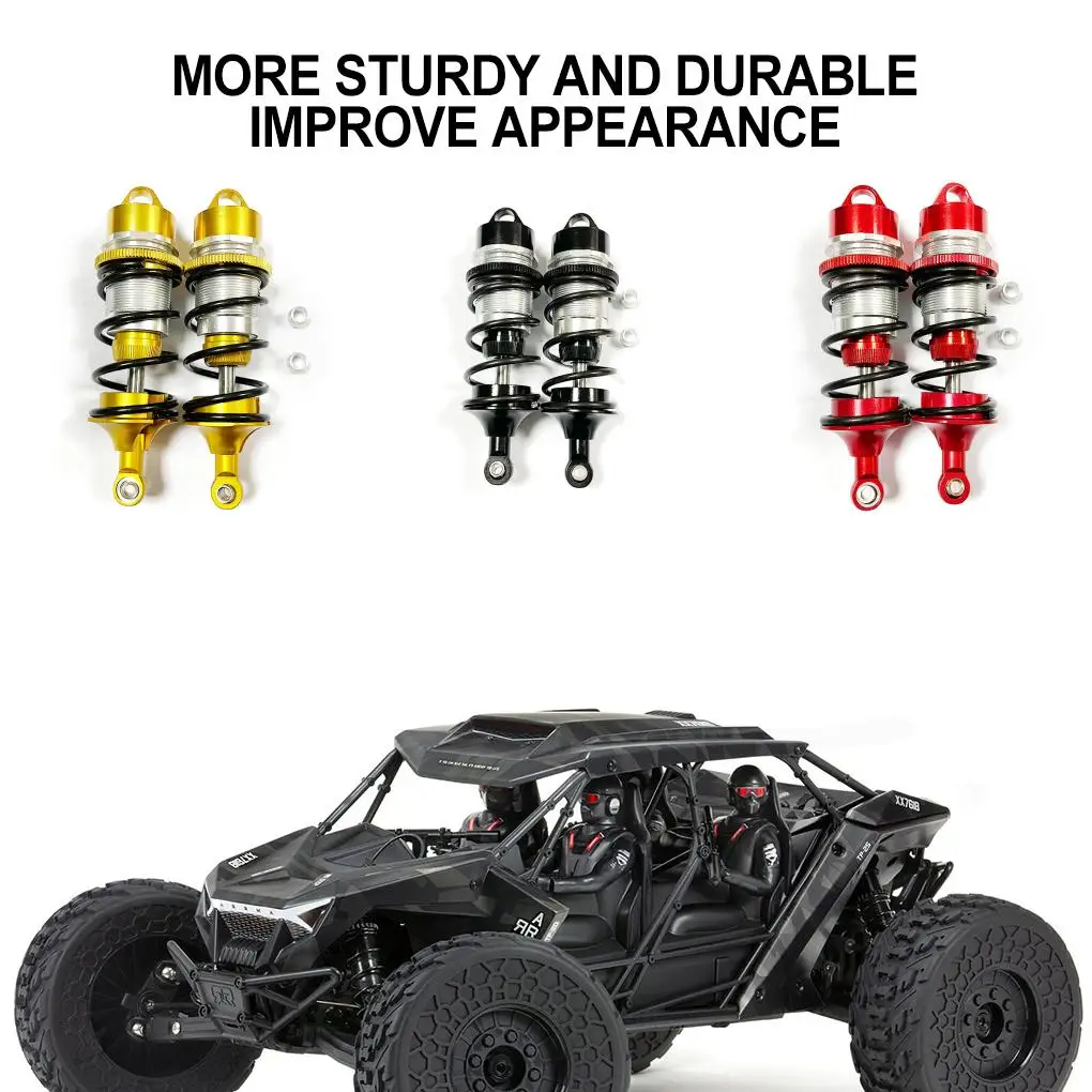RCGOFOLLOW 2pcs Aluminum Alloy Threaded Front Shock Absorber For 1/7 Rc Front Shock Absorber 6S RC Car Part