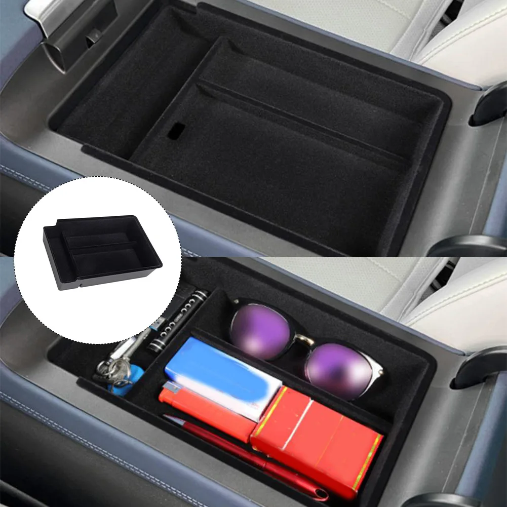 Center Armrest Storage Accessory for For XPeng For G6 2023 through 2025 Built with Flocked Material and Purpose-Driven Layout
