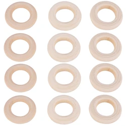 150 Pcs 25 Mm/1 Inch Wooden Craft Ring Unfinished Wooden Rings Circle Wood Pendant Connectors For DIY Projects