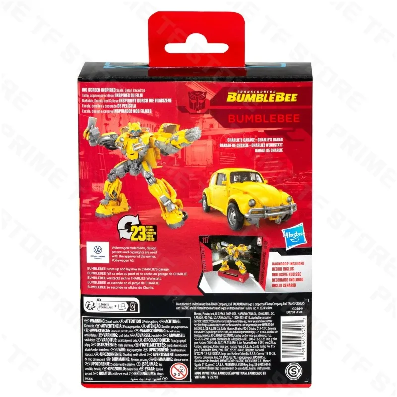 Original Hasbro Transfomers Toy SS Studio Series SS117 SS-117 Bumblebee BB Deluxe D-Class Anime Figure Toy Collection Gift view 5