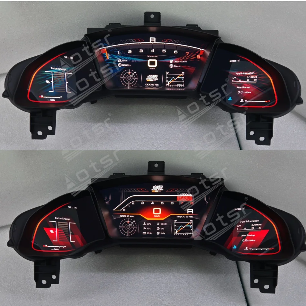 For Honda Civic 10th Gen 2016~2021 Car Speed Meter LCD Cluster Instrument Panel Multimedia Player Dashboard Modification