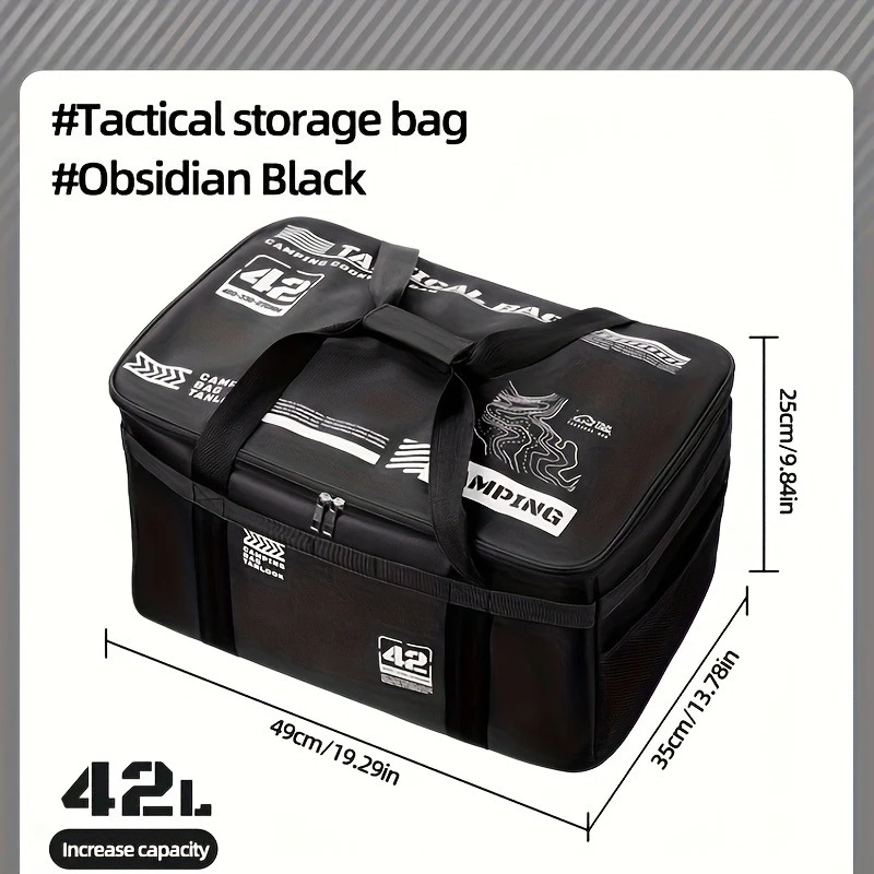 Portable Outdoor Camping Gear Storage Bag, Cookware and Tableware Utility Pouch, Tool Accessories,Cassette Stove Protective Case