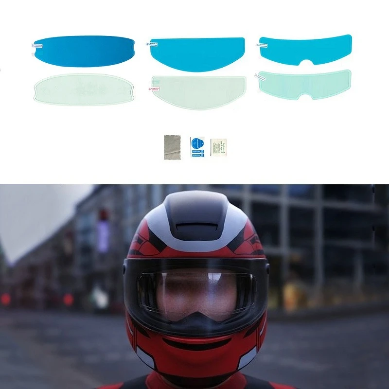 

Motorcycle Helmet Film Rainproof Anti-fog Nano Sticker Anti-Rain or Anti-Fog Riding Motorbike Driving Helmet Accessories