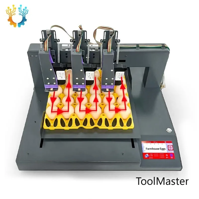 【2026】High-Efficiency 3-Nozzle Egg & Date Inkjet Printer With 600dpi Resolution Portable Design High-Speed USB For Connectivity