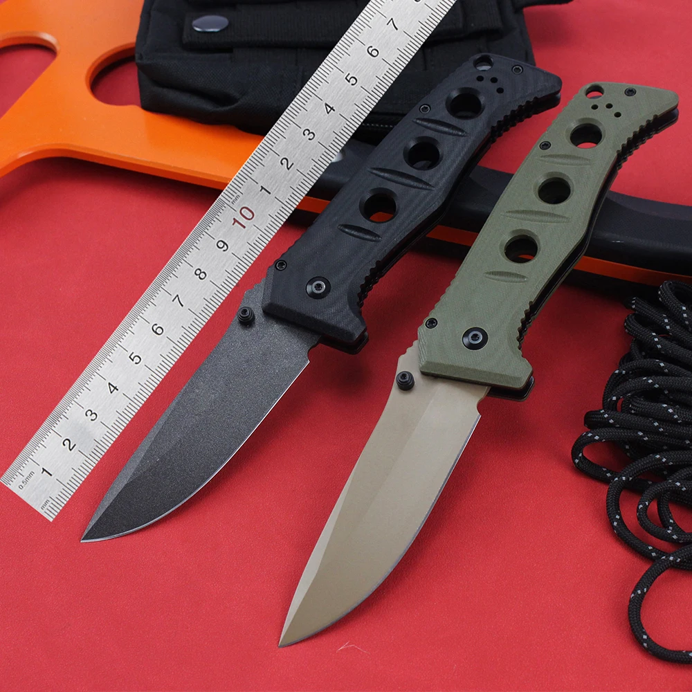 Tactical BM 275 Folding Knife 9cr18mov Steel Outdoor Multipurpose Portable Military Survival Knives Self-defense Hunting Tool