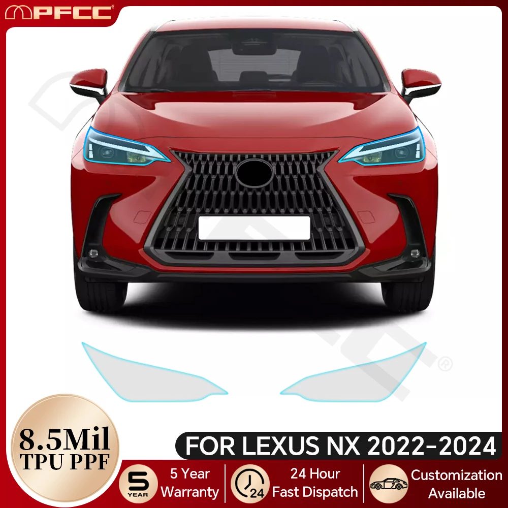 

Headlight Rearview Paint Protection Film For Lexus NX 250 350 350H 450H 2022-2024 Pre-cut PPF Bra Clear TPU Kit Anti-scratch