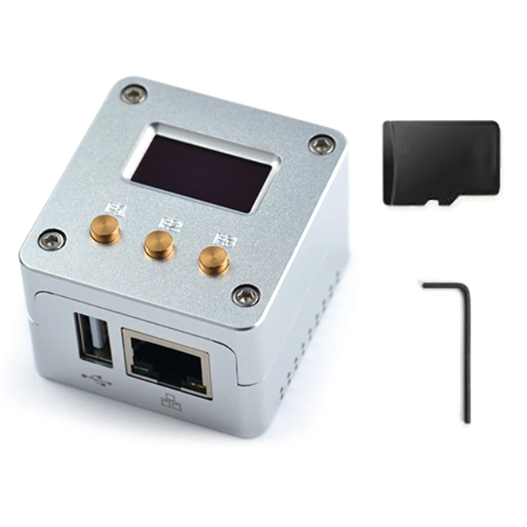 Zestaw Reliablenanopi NEO+OLED Display+Metal Case Kit Open Source H3 Development Board DDR3 RAM Ubuntu Openwrt Armbian