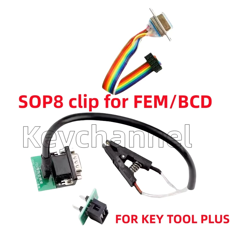 Universal Keychannel FEM BDC Adaptador, SOP8 Clip, Xhorse Ferramenta Chave Plus, VVDI, PROG, CGDI, ACDP, X1, x3, x5, x6, 3 Series Programa Chave