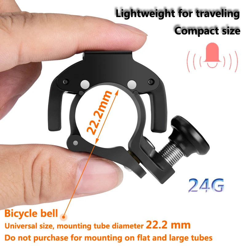 Stainless Bicycle Bell Ring MTB Cycling Horn Bike Bell Handlebar Crisp Sound Horn for Bicycle Safety Bike Accessories