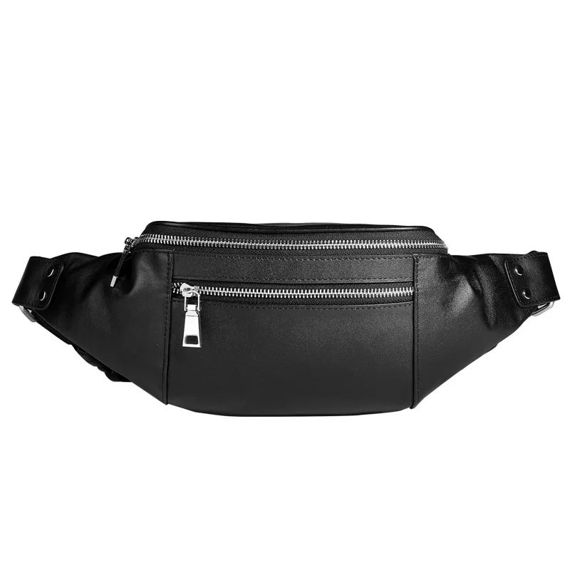 

Men Leather Waist Bag Shoulder Bag Boy Super Nice Multifunctional Storage Bag Daily Outings Fashion Chest Bag Cowhide Waist Bag