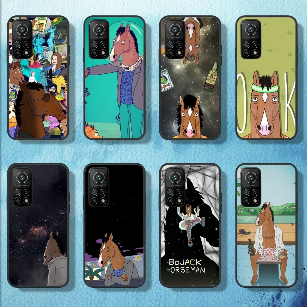 B-BoJack H-Horseman Phone Case For Samsung Galaxy S21 S22 S23 S24 Ultra S20 Lite S30 Note Black Shell