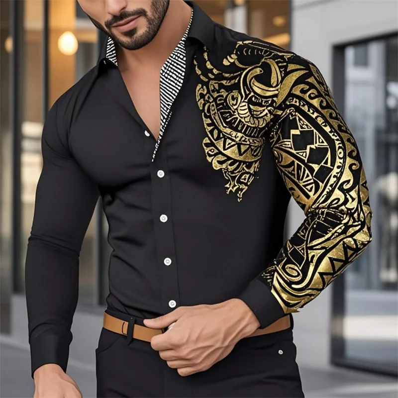 

Men's Long Sleeve Button Comfort Casual Shirt Black White Wine Red Lapel Spring Autumn Summer Wedding Party Outfit
