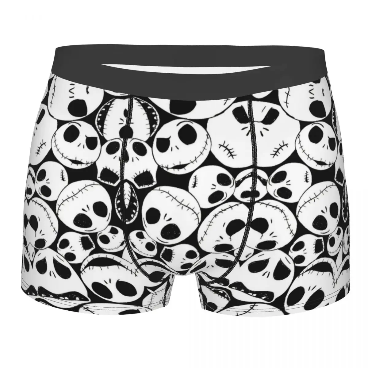 

Custom Jack Skellington Repeat Boxer Shorts For Homme 3D Print Underwear Panties Briefs Soft Underpants