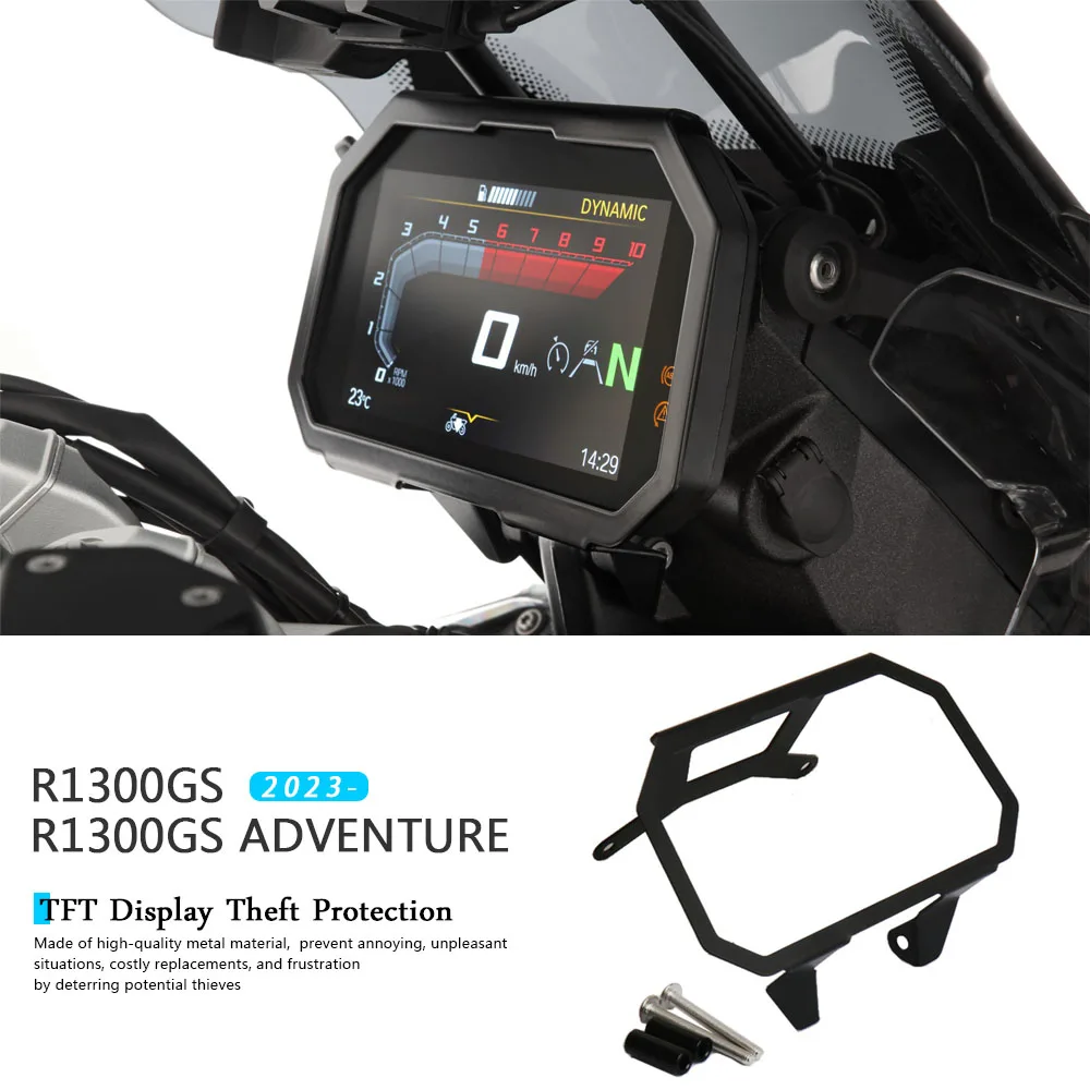 

Motorcycle R 1300 GS Adventure TFT Anti Theft Screen Protector Meter Frame Cover For BMW R1300GS ADV r1300gs 2023 2024 2025