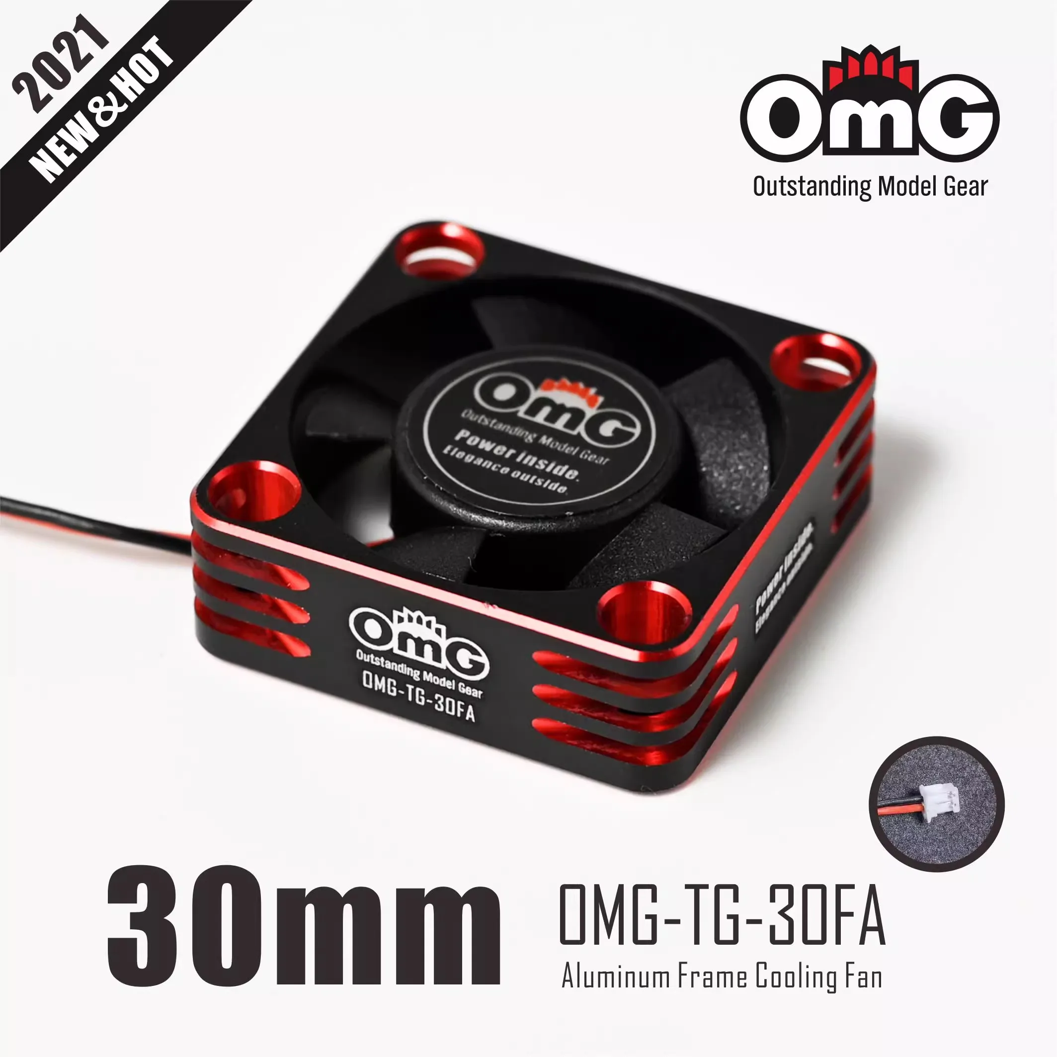 RCOMG8.5V32000 RPM CNC metal cooling fan suitable for electric RC remote control model car upgrade parts
