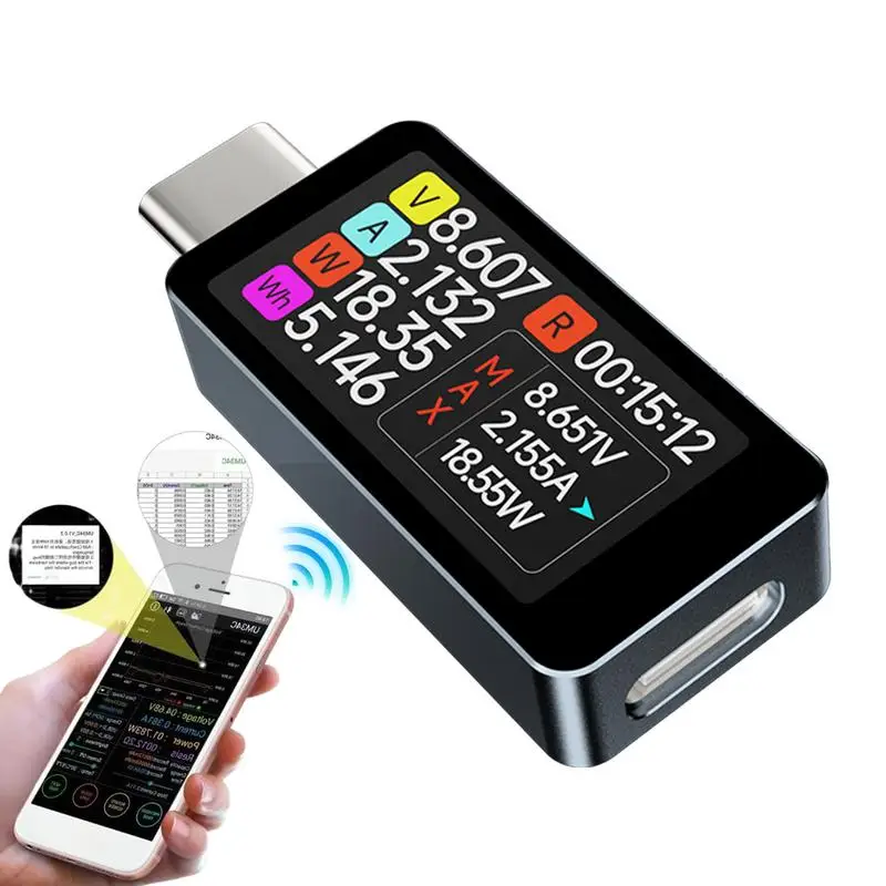 

Electric Current Tester High-Precision USB Load Tester USB Digital Tester Current Voltage Tester Practical USB Tester Tool For