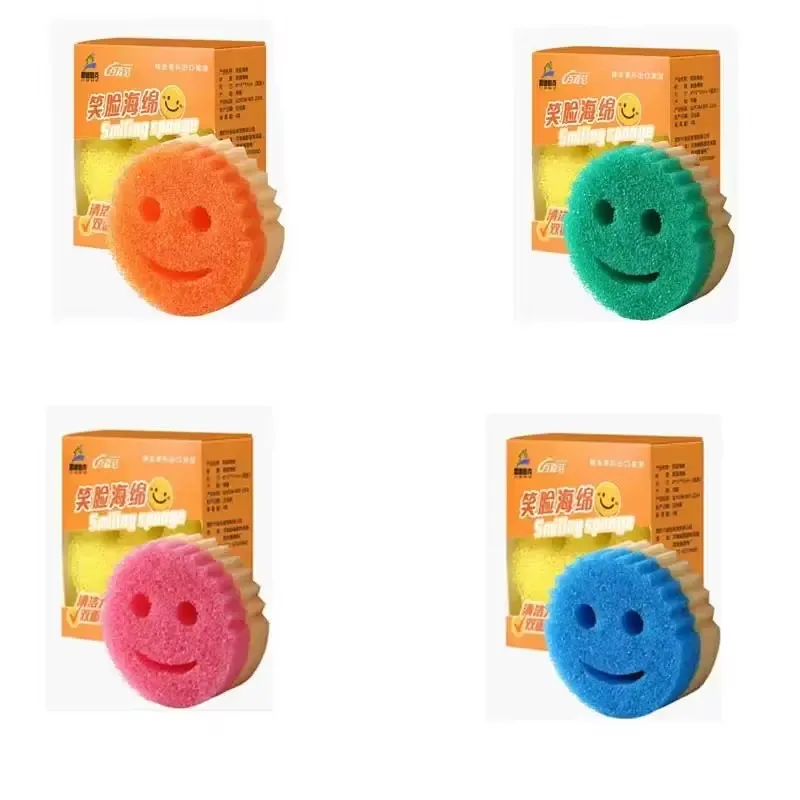 Two Side Dish Washing Sponge Kitchen Cleaning Strong Scouring Pad Miracle Sponge Household Kitchen Magic Cleaning Wipe Sponge