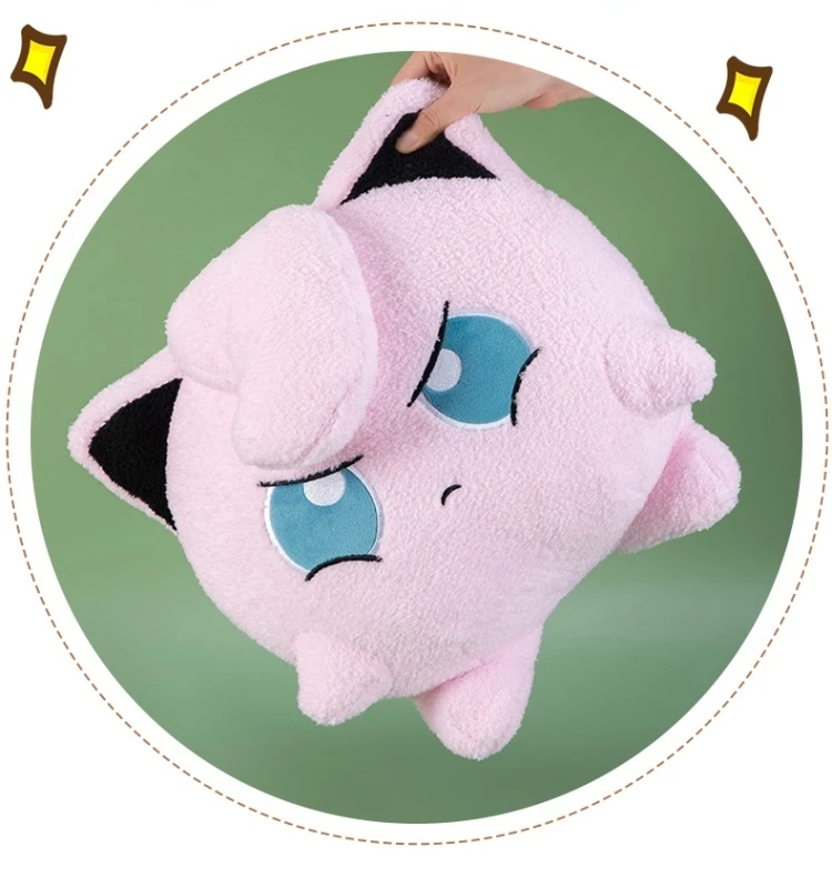 Sehr Weiches Flauschiges Jigglypuff Plüschtier Gefülltes Anime-Kuschelkissen Japanischer Stil Plüschfiguren Cartoon-Puppe Sofa Bett Heimdekoration Geschenke – Detail 2