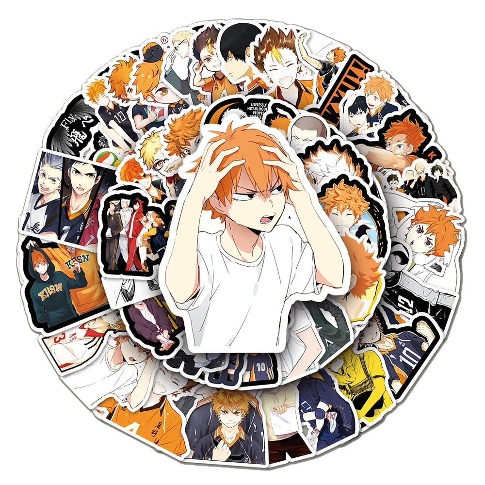 

10/30/52pcs Cartoon Haikyuu!! Stickers Cool Anime Volleyball Waterproof Sticker DIY Laptop Notebook Luggage Bike Classic Decals