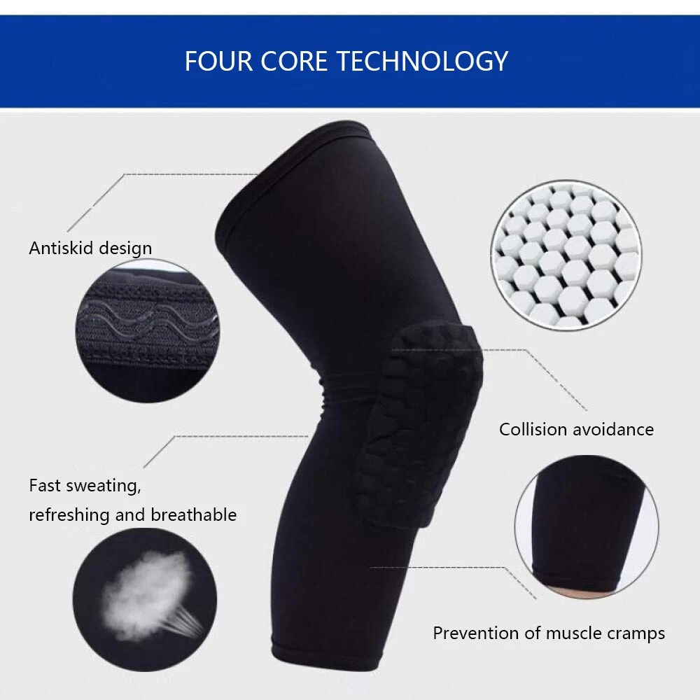 1Pc Kids/Youth Sport Honeycomb Compression Elbow Pads Guards Knee Pads Protective Gear for Basketball,Football,Wrestling,Cycling