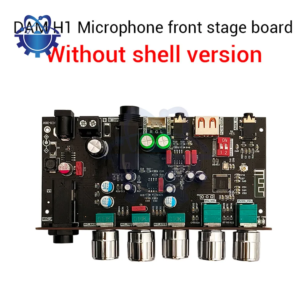 DAM H1 Karaoke Reverb Board Pre-Effects Microphone Karaoke with Bluetooth USB Decoding Support TWS Pair Connection