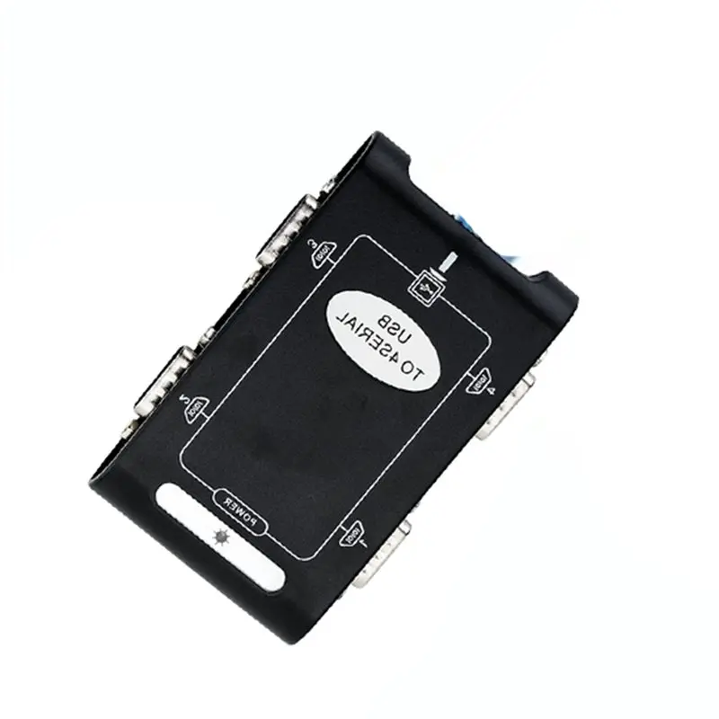 Serial Port Adapter 4-Port RS232 DB9 COM To USB 2.0 Adapter Card Industrial Quality,For POS System, Includes RS232 To USB Cable