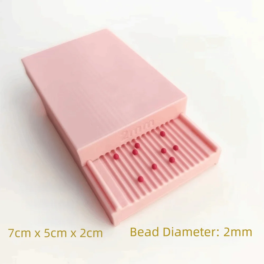 PLA Clay Ball Making Tool Two-Sided Structure Strip Rolling Soft Clay Ball Mold Rapid Molding 1-5mm Diameter DIY Earring Making